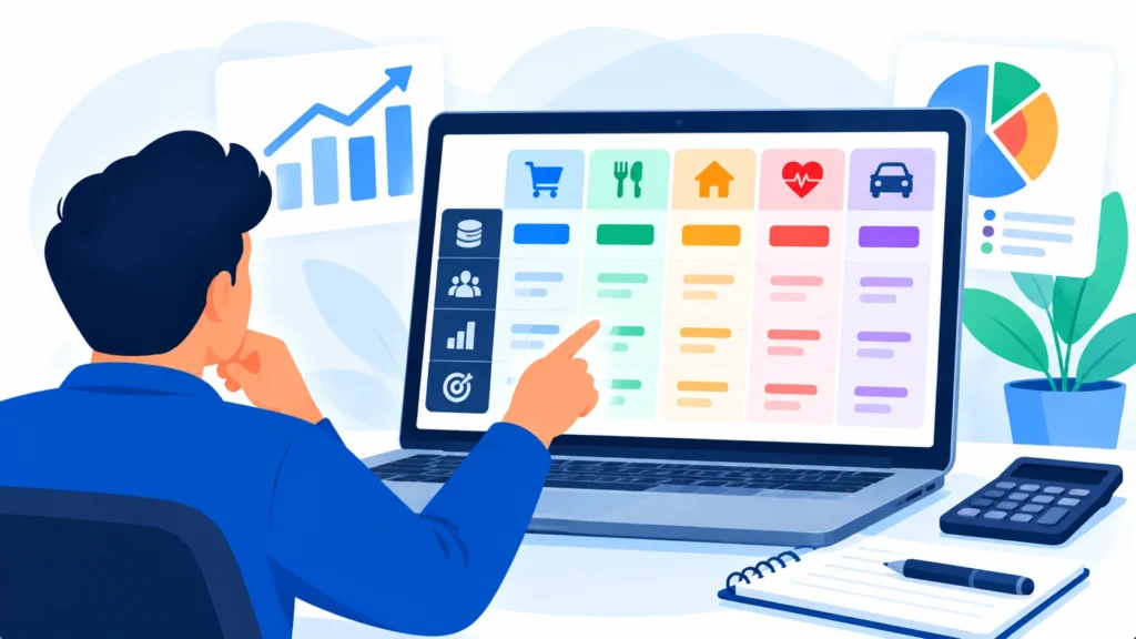 Comparing ad budgets across industries