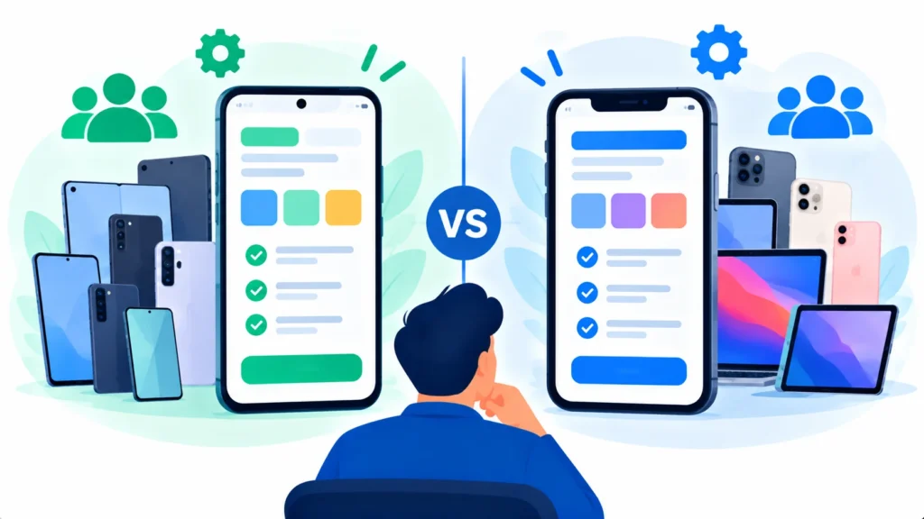 Comparing Android and iOS app development