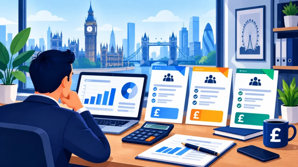 Comparing UK digital marketing agency quotes