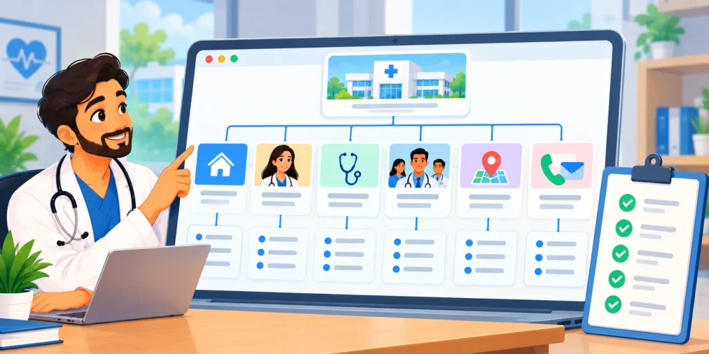 Essential pages for a doctor's website