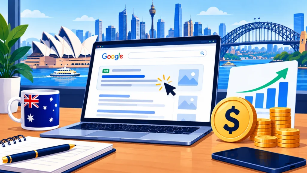 Google Ads cost per click in Australia