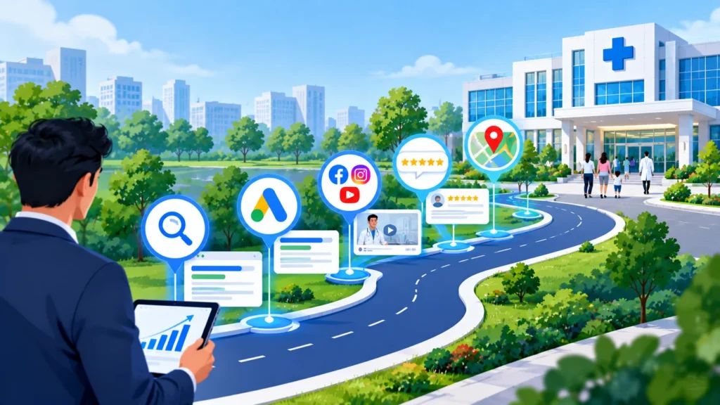 Hospital digital marketing strategy roadmap