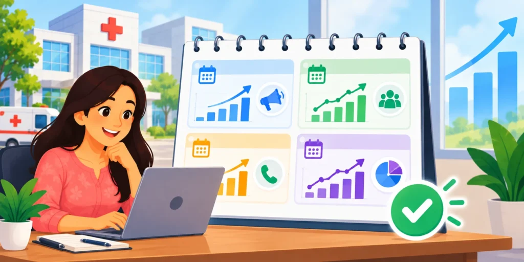 Quarterly hospital marketing measurement plan