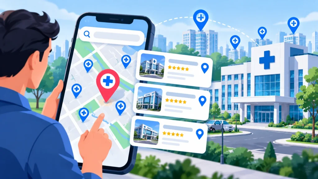 Hospital SEO services improving local search visibility