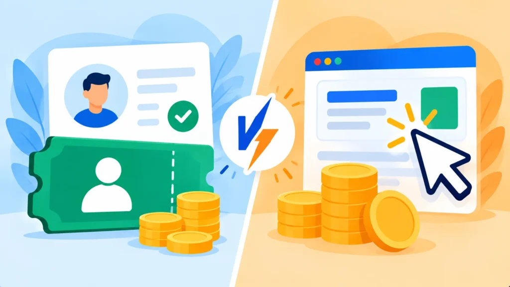 Pay per lead versus pay per click
