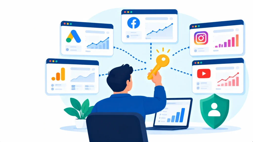 Business owning its marketing accounts