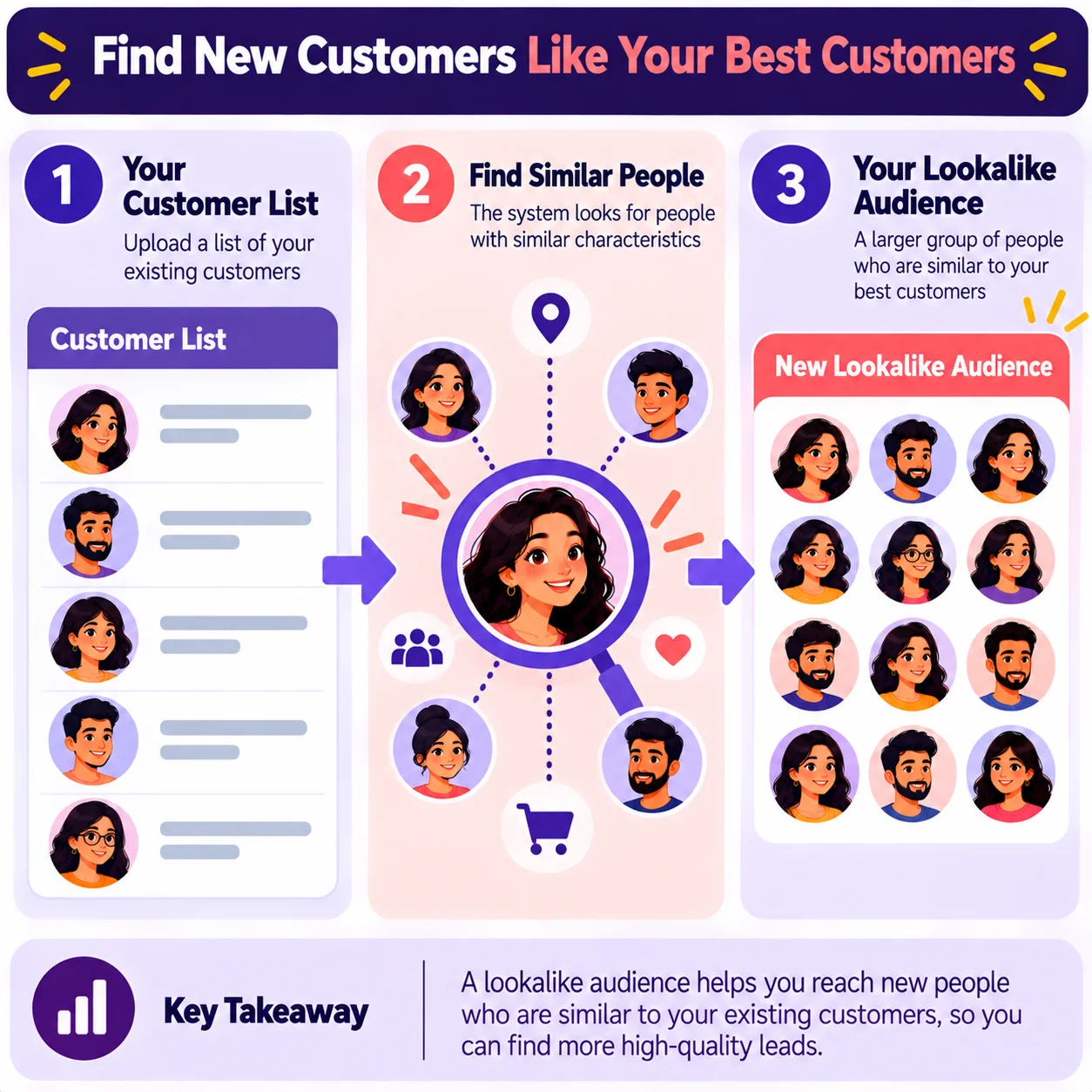 Lookalike audience created from a customer list