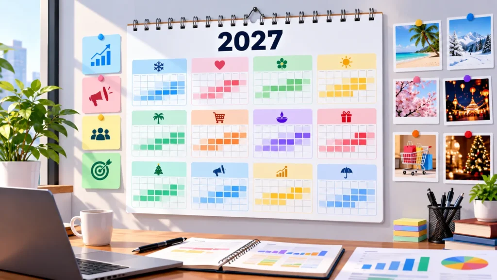 Seasonal marketing calendar for 2027